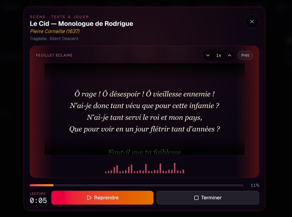 Textes à jouer